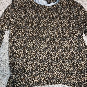 Womens size S cheetah print long sleeve t-shirt